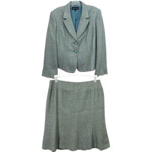 Isabel & Nina Tweed Skirt Set Multicolor Blazer and Skirt Size 14